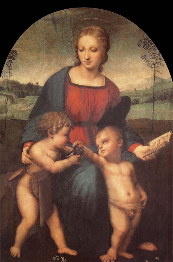 Aragon jose Rafael The Madonna of the goldfinch